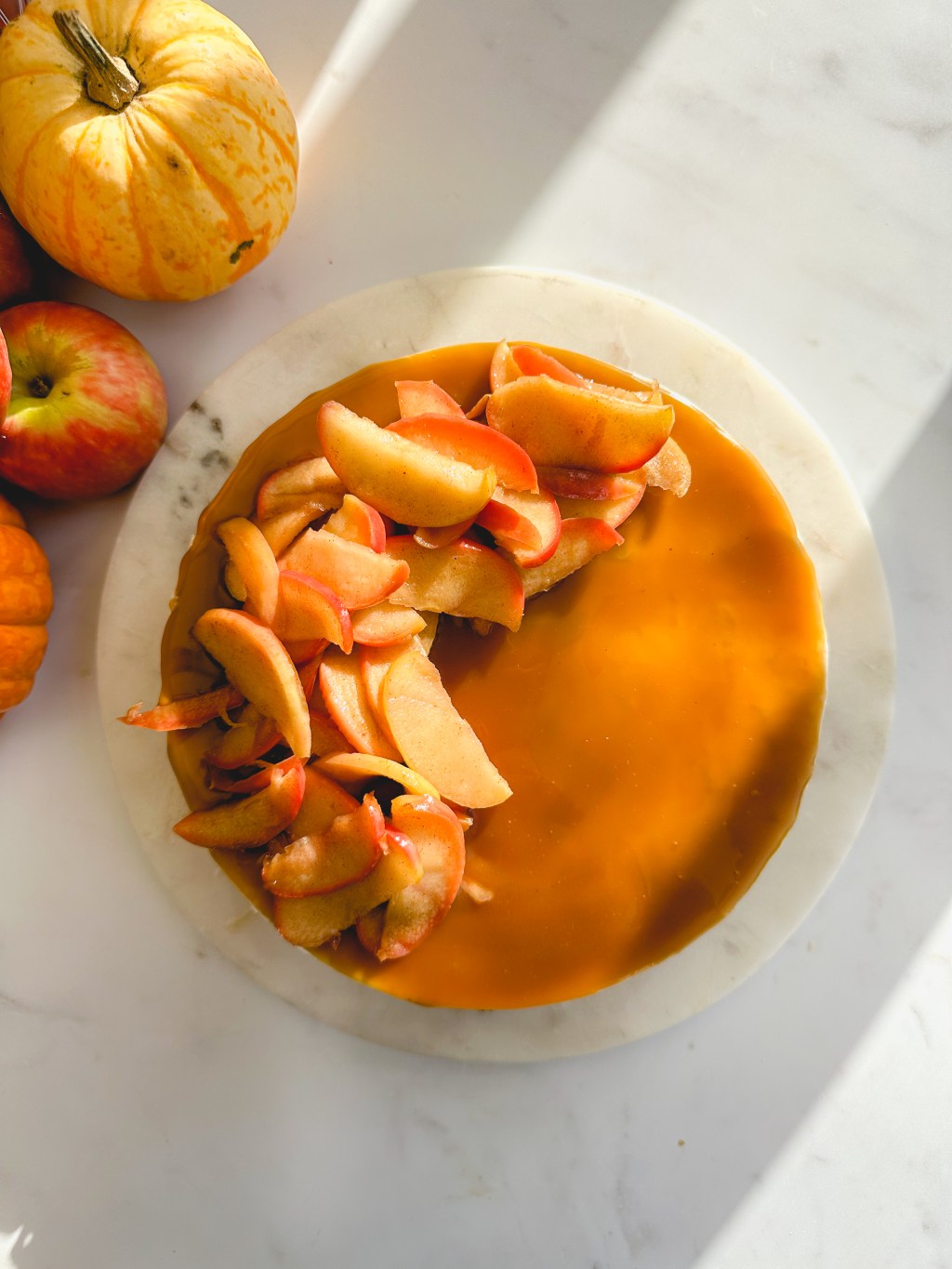 No Bake Salted Caramel Apple&nbsp;Cheesecake