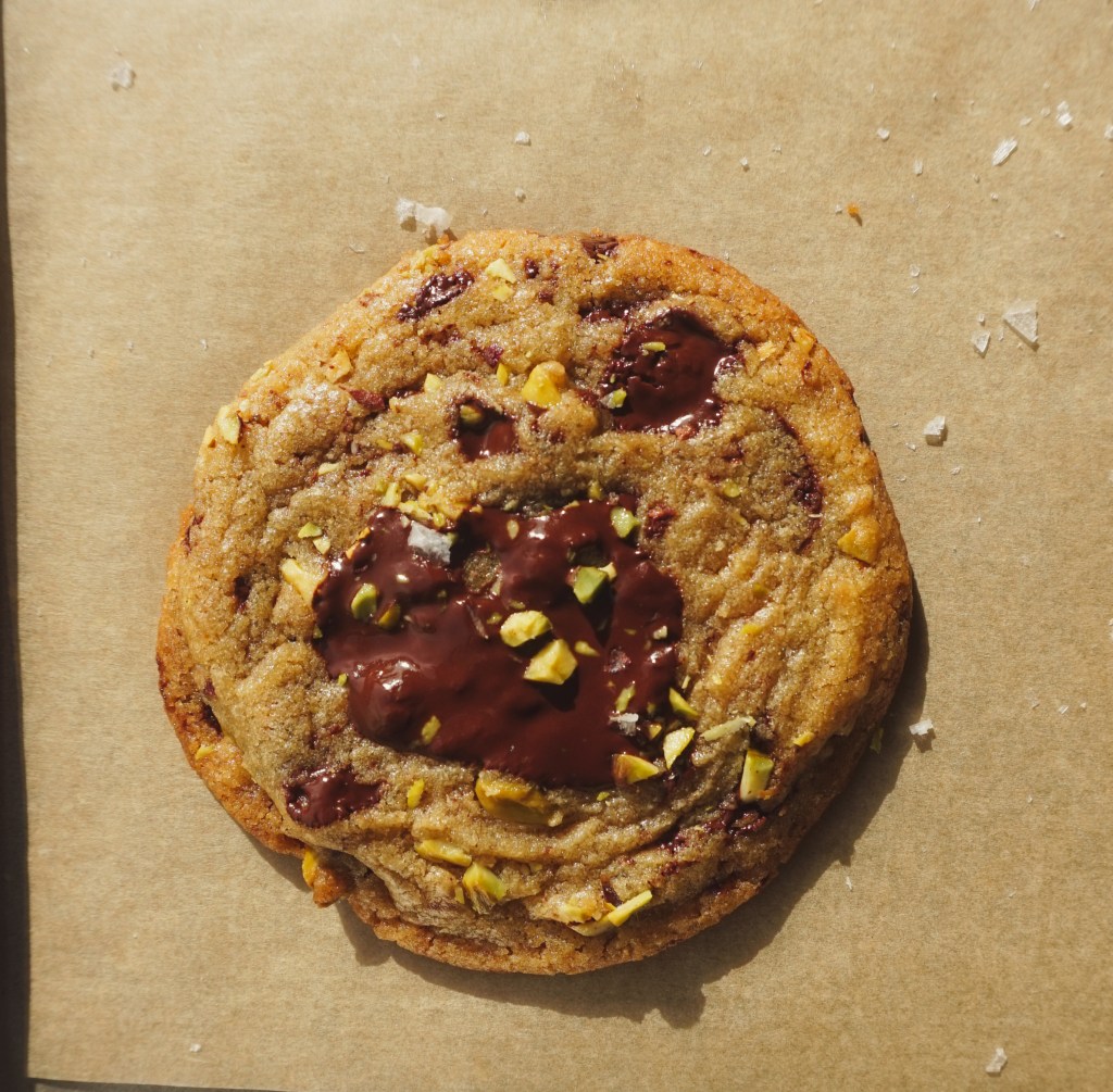 Brown Butter Pistachio Chocolate&nbsp;Cookies